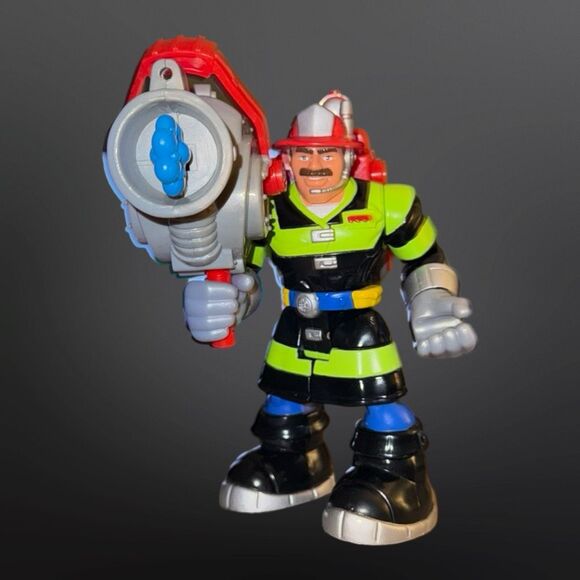 2001 Vintage Fisher Price Rescue Hero’s Fireman Billy Blaze - Picture 4 of 5